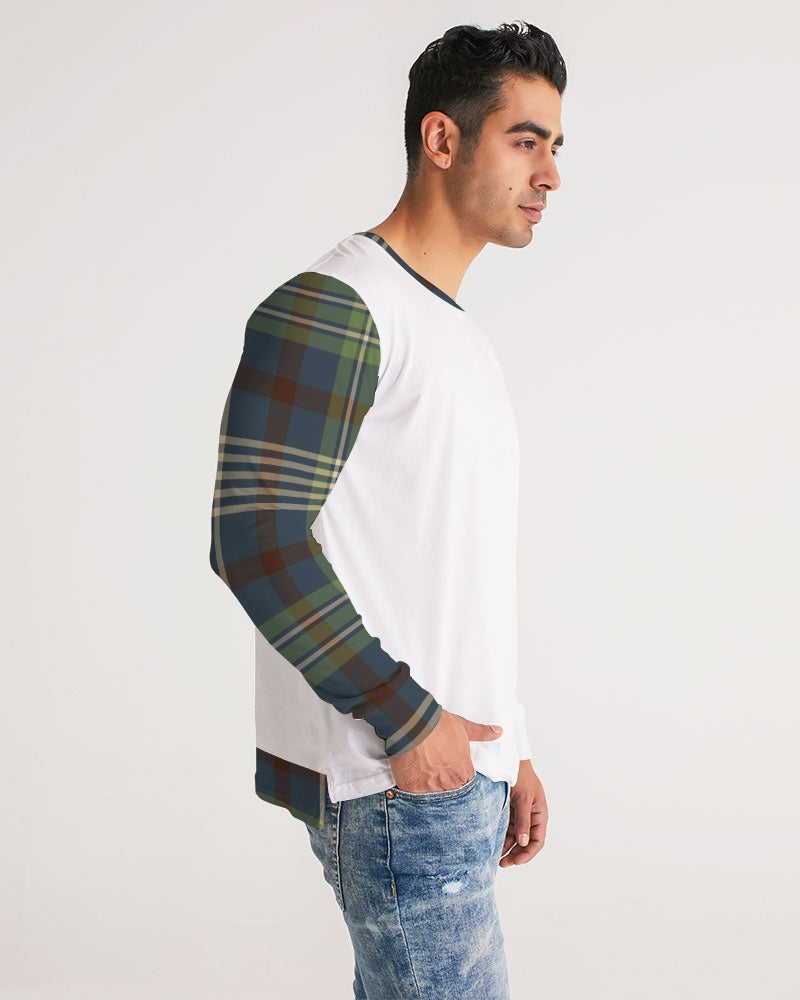 Winter Plaid Men's Long Sleeve Tee