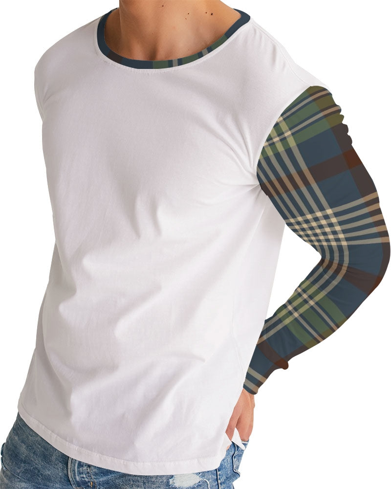 Winter Plaid Men's Long Sleeve Tee
