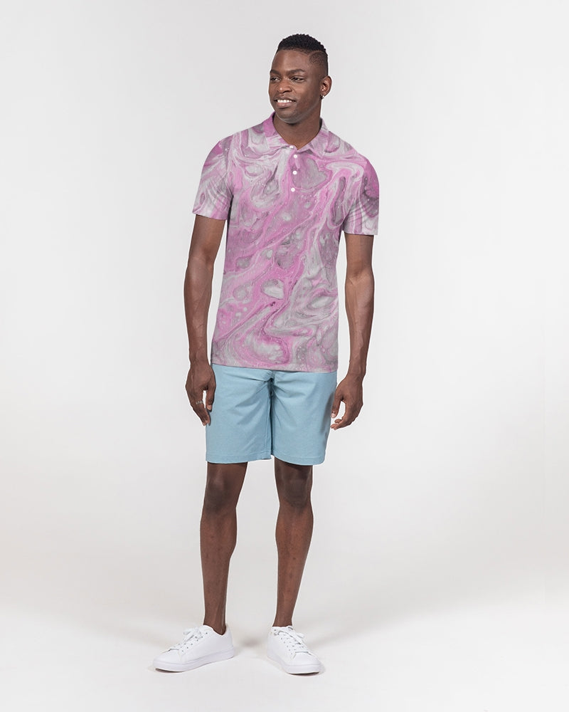 Cotton Candy Men's Slim Fit Short Sleeve Polo