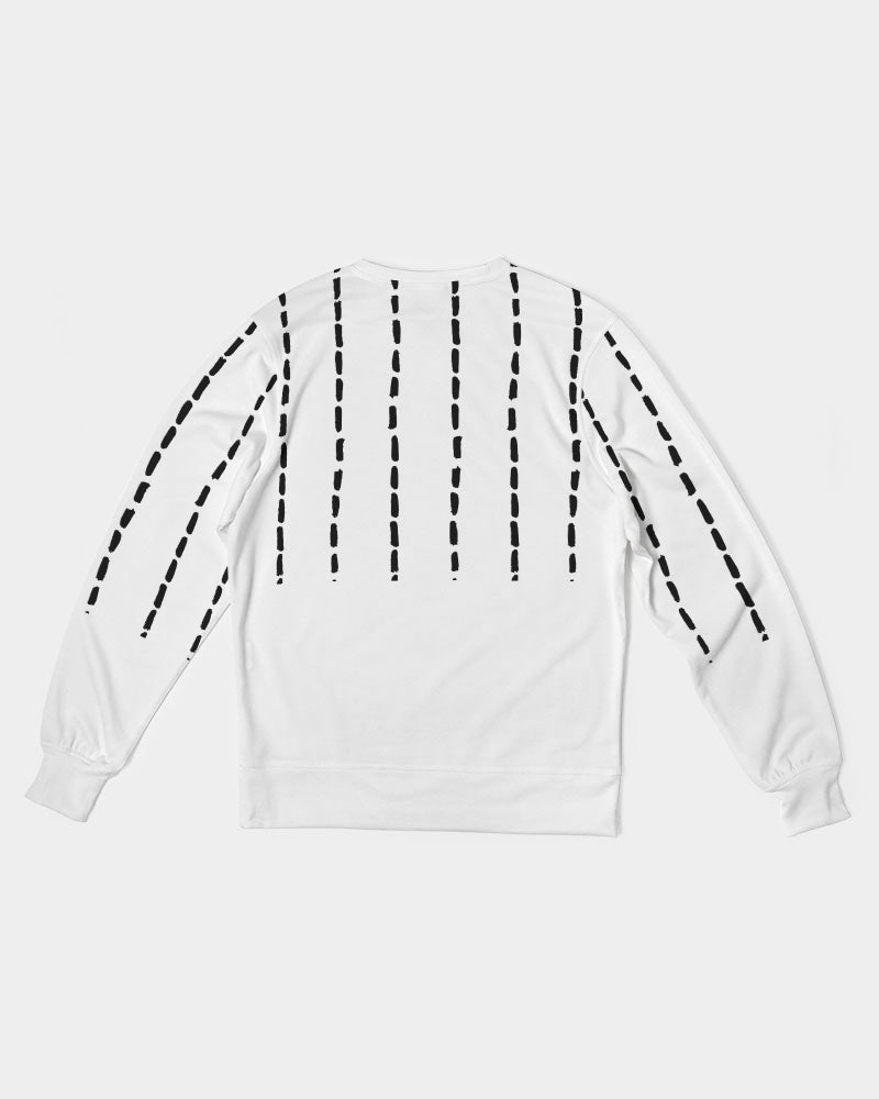 dot stripe Men's Classic French Terry Crewneck Pullover
