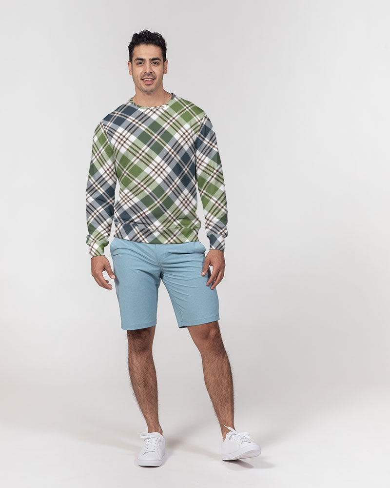 Classic Plaid Men's Classic French Terry Crewneck Pullover
