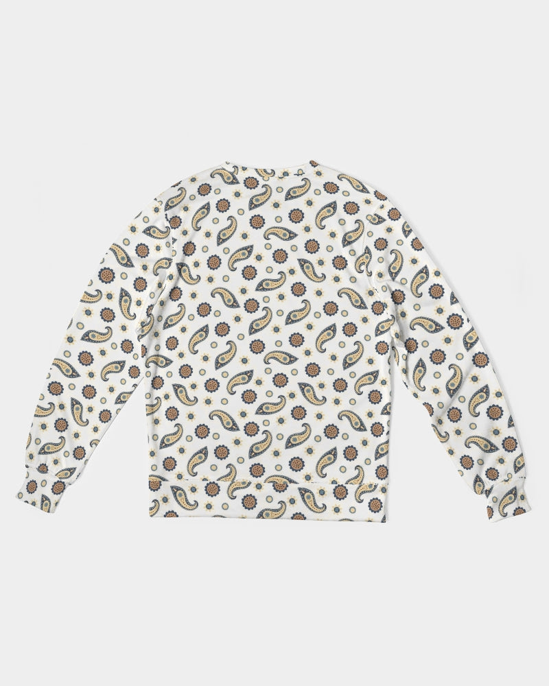 Morning Paisley Men's Classic French Terry Crewneck Pullover