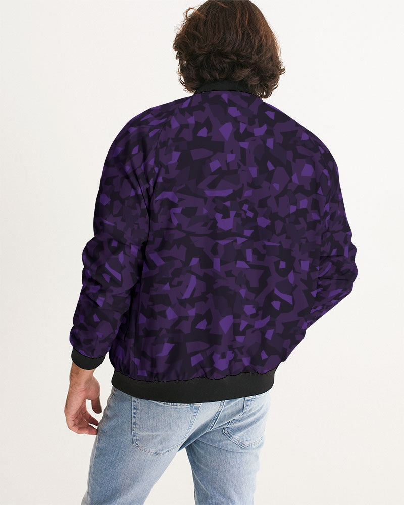 AV Purple Camo Men's Bomber Jacket