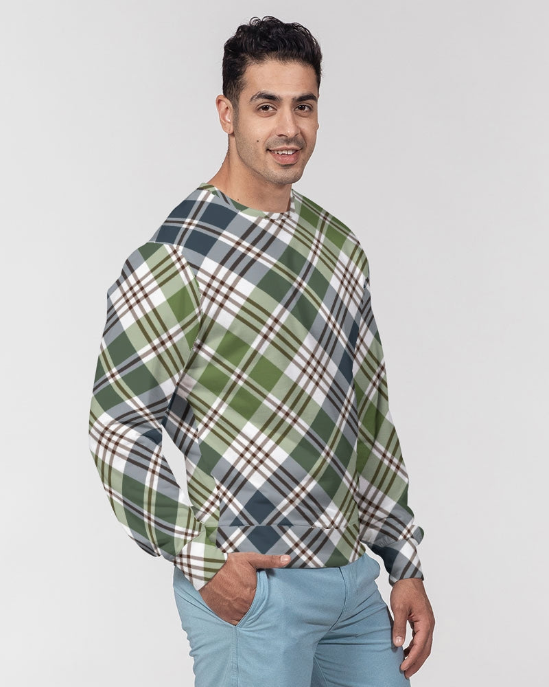 Classic Plaid Men's Classic French Terry Crewneck Pullover