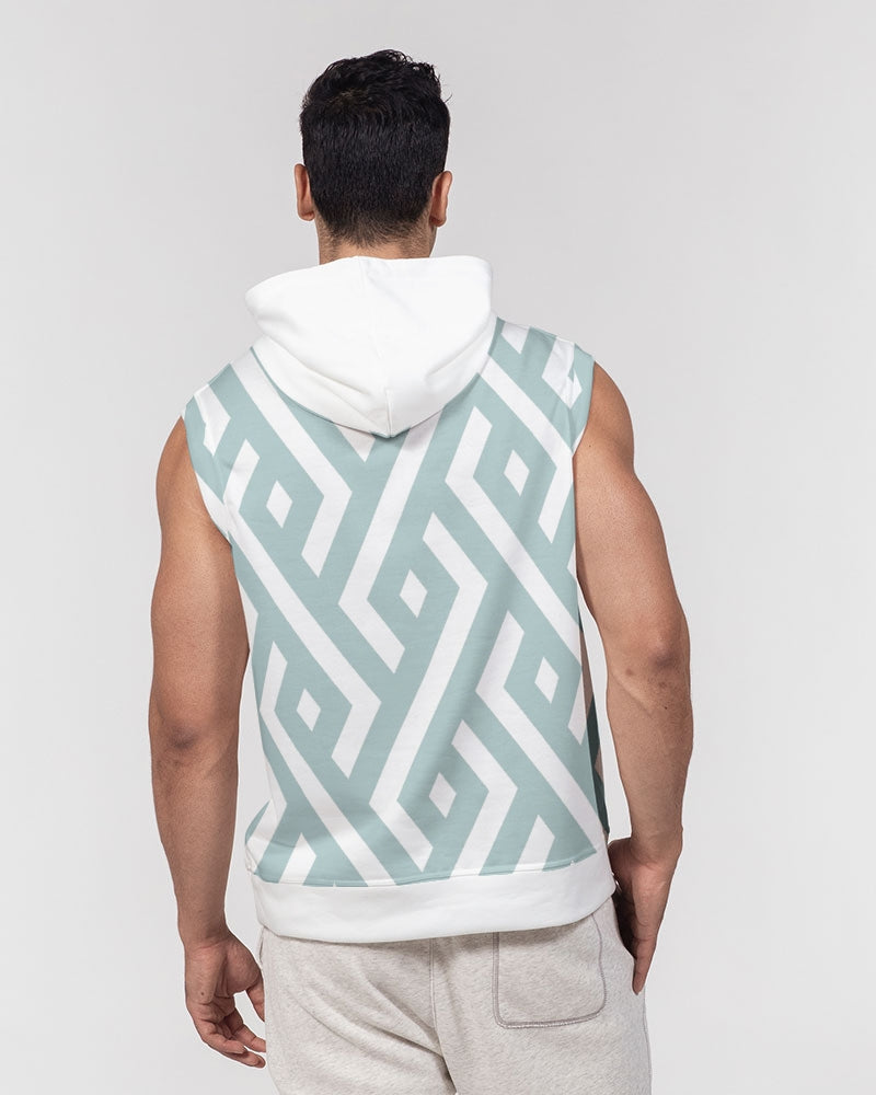 Green Diamonds Premium Sleeveless Hoodie