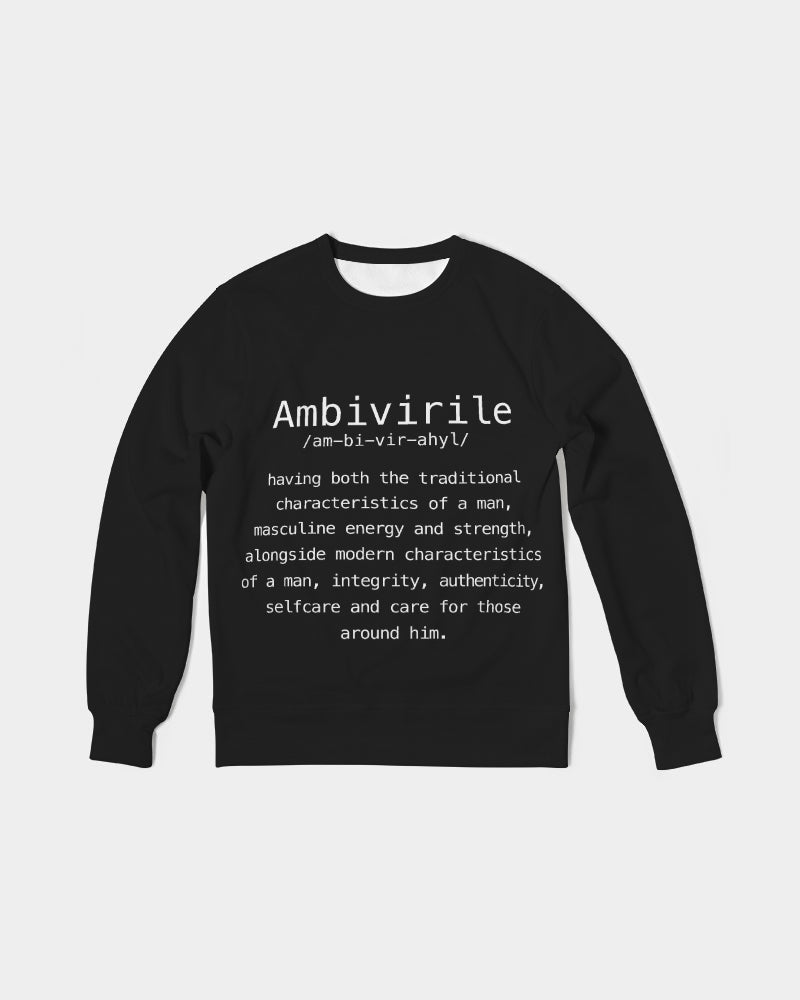 AmbiVirile Definition Men's Classic French Terry Crewneck Pullover