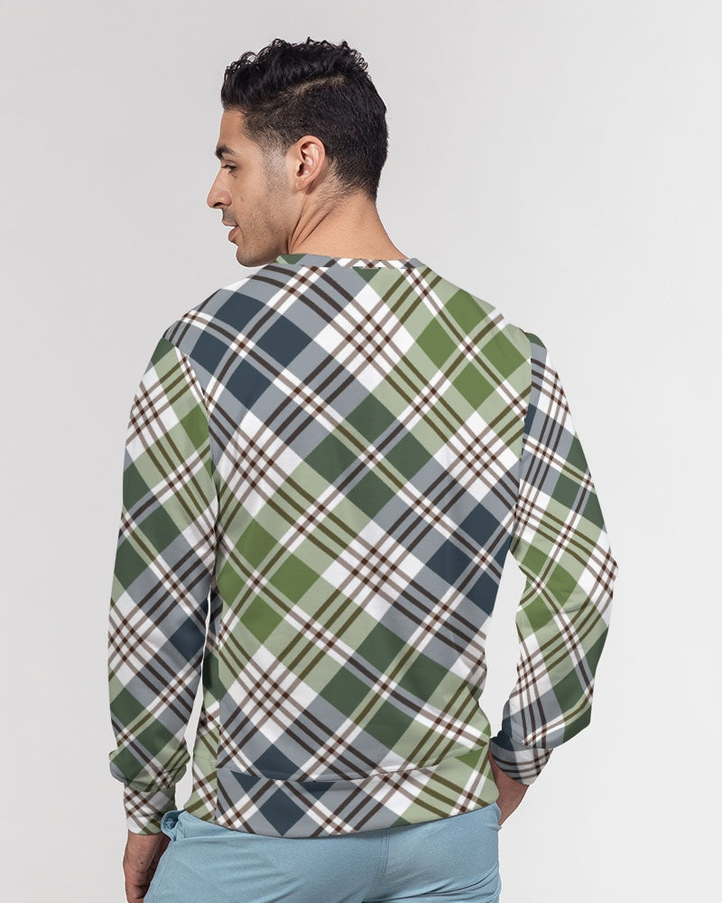Classic Plaid Men's Classic French Terry Crewneck Pullover