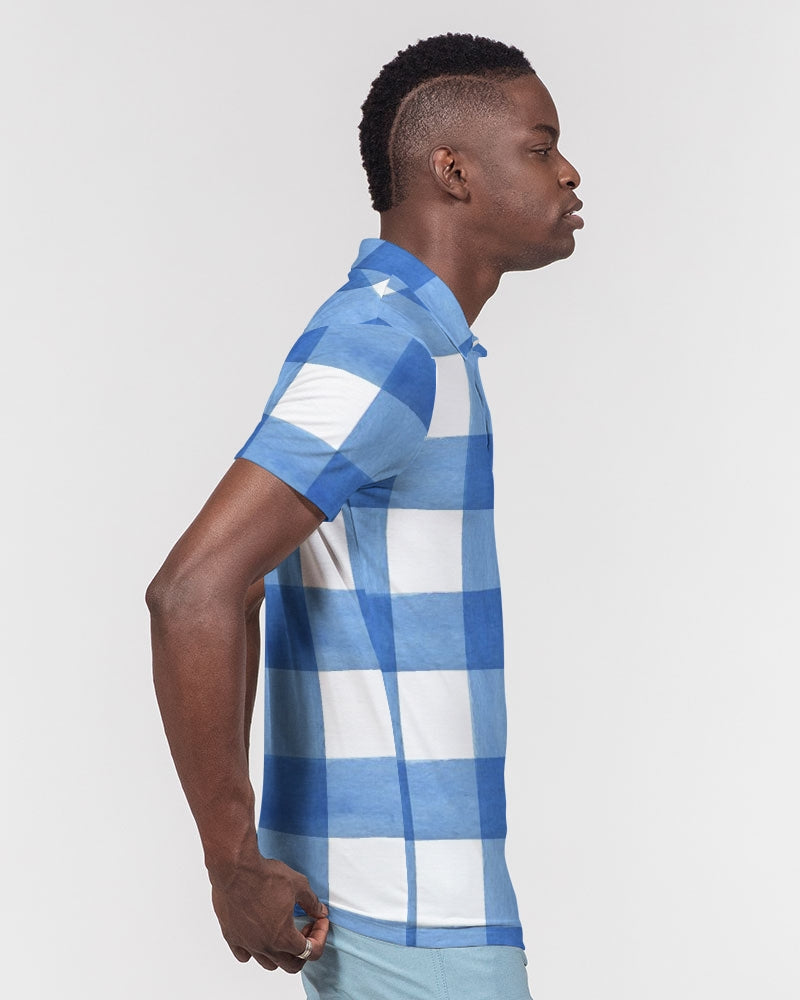 Blue Cube Men's Slim Fit Short Sleeve Polo