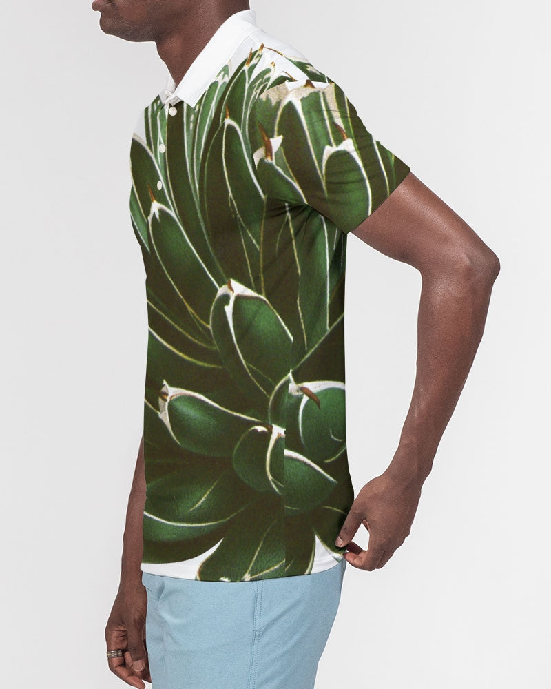 Plant Men's Slim Fit Short Sleeve Polo