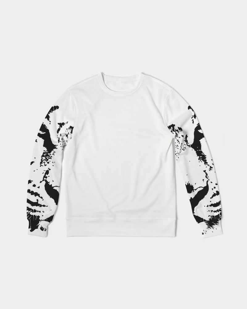 Tiger Black Head Men's Classic French Terry Crewneck Pullover