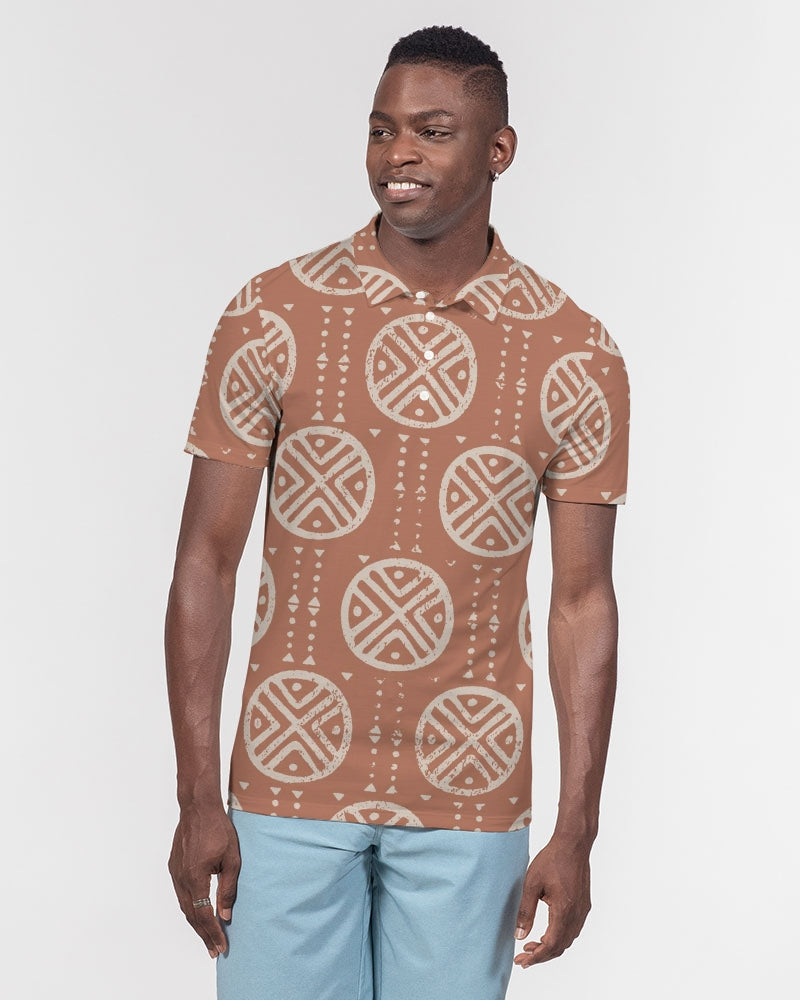 Tribal Spheres Men's Slim Fit Short Sleeve Polo