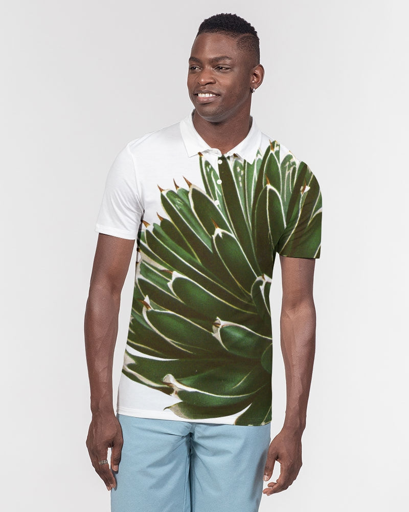 Plant Men's Slim Fit Short Sleeve Polo