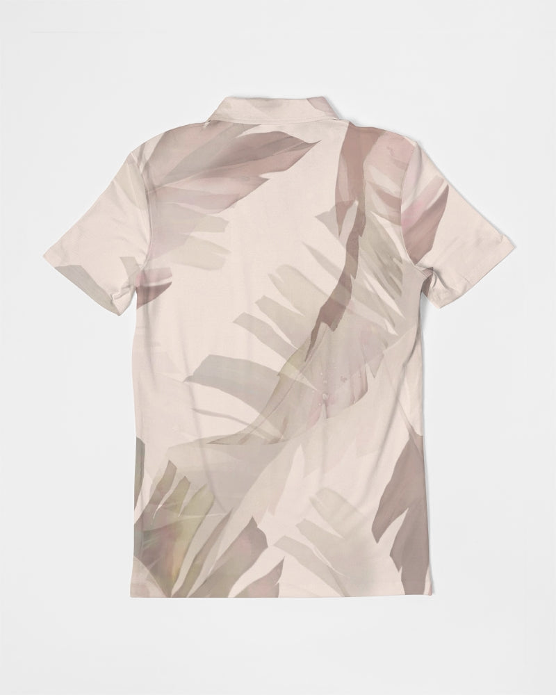Blushing Leaves Men's Slim Fit Short Sleeve Polo