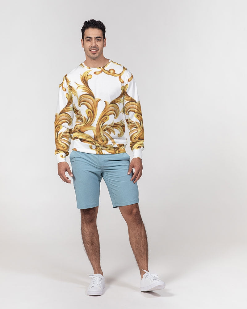 Vintage Gold Men's Classic French Terry Crewneck Pullover