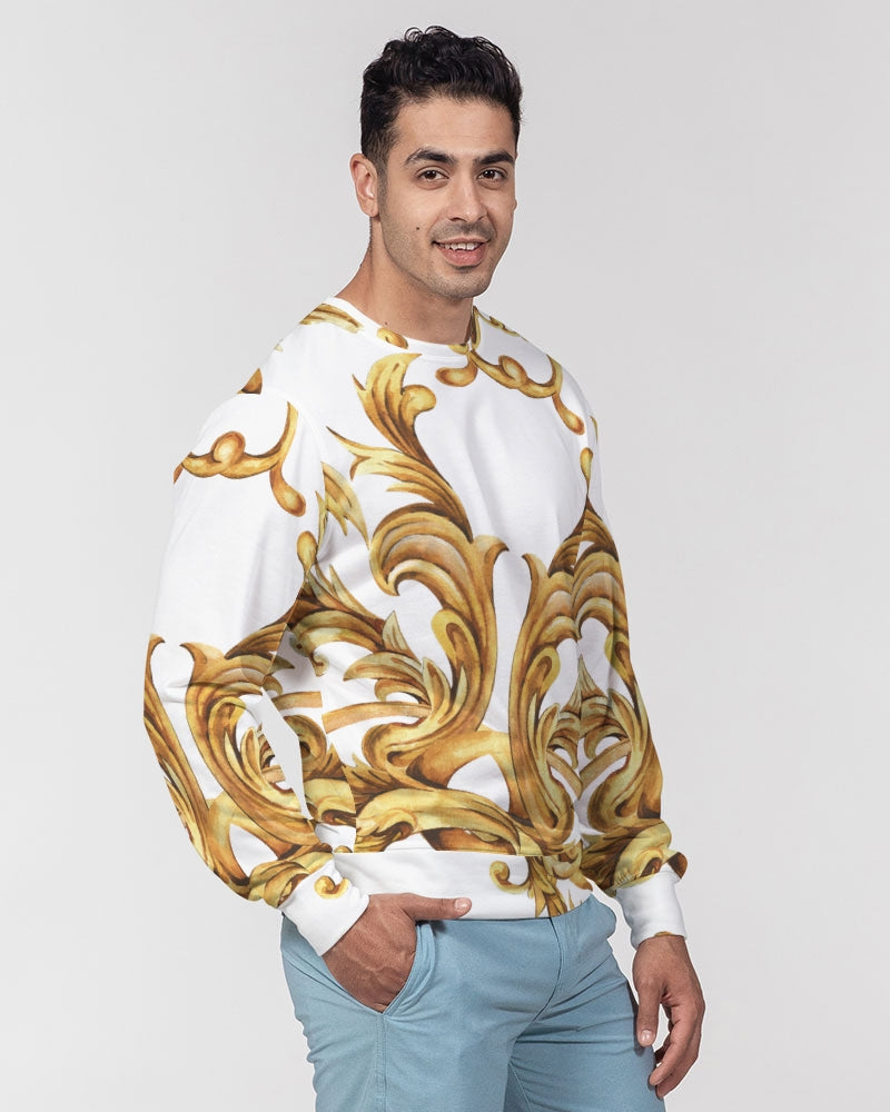 Vintage Gold Men's Classic French Terry Crewneck Pullover
