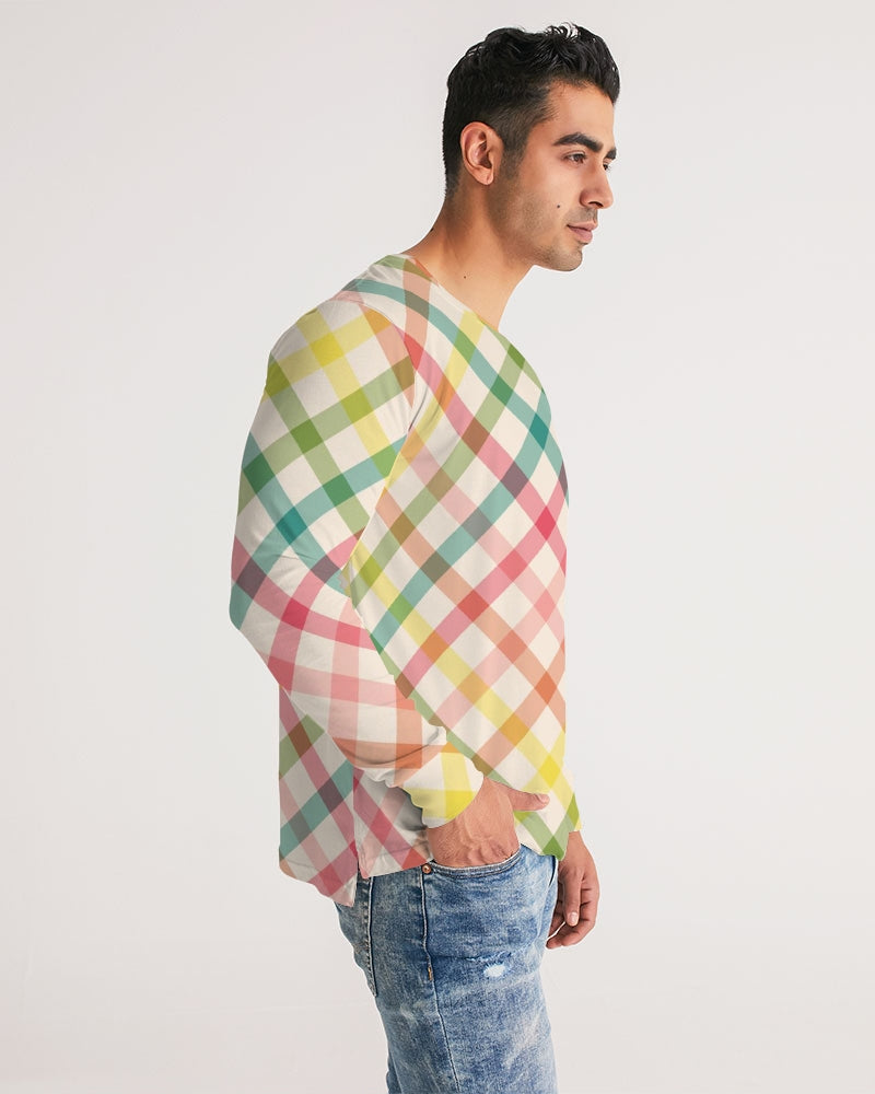 Pretty Plaid Men's Long Sleeve Tee