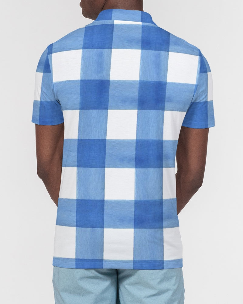 Blue Cube Men's Slim Fit Short Sleeve Polo