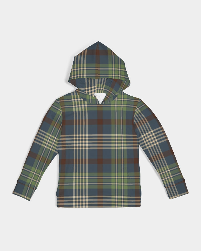 Winter Plaid Kids Hoodie