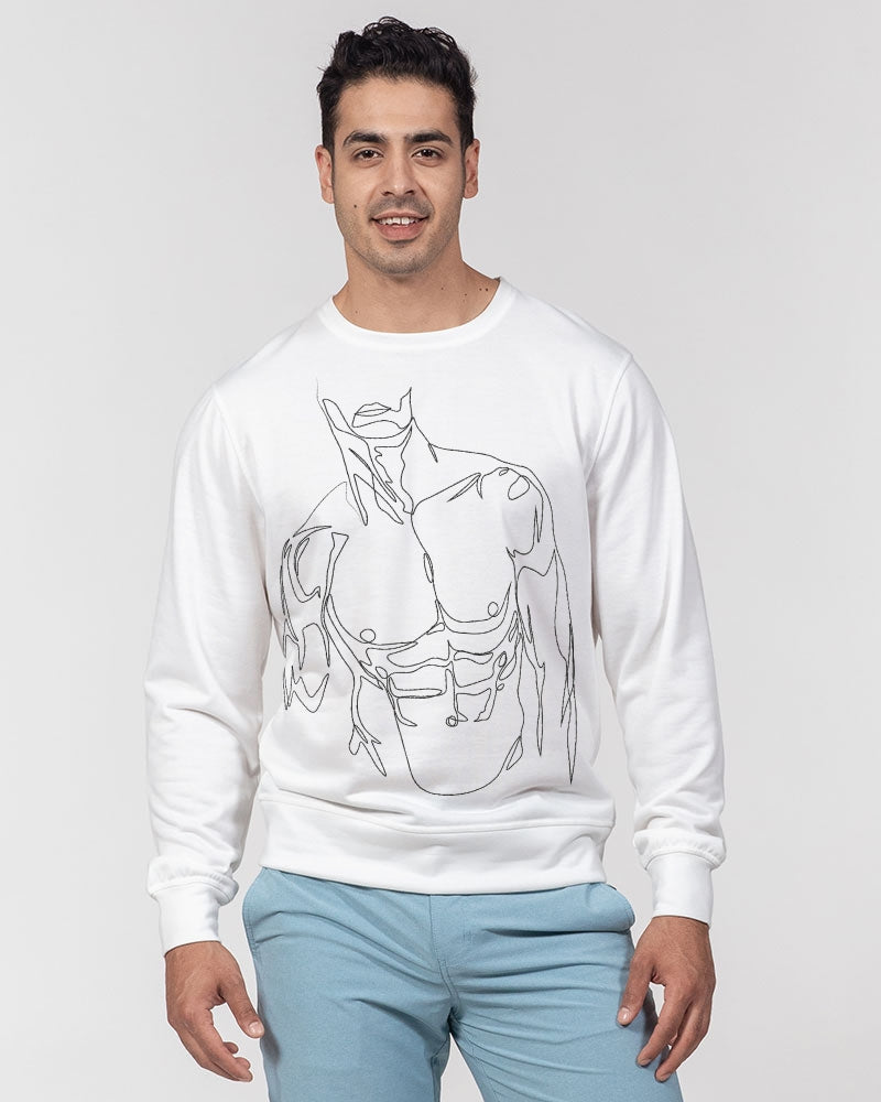 AV Signature Men's Classic French Terry Crewneck Pullover