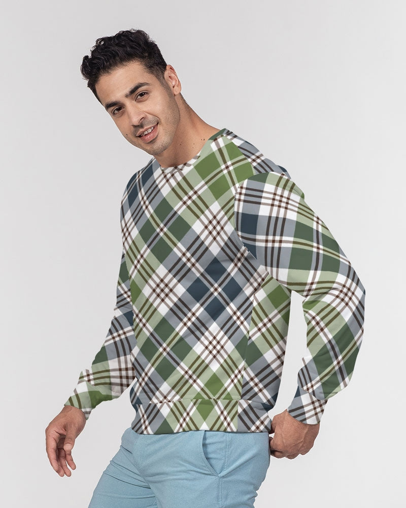 Classic Plaid Men's Classic French Terry Crewneck Pullover