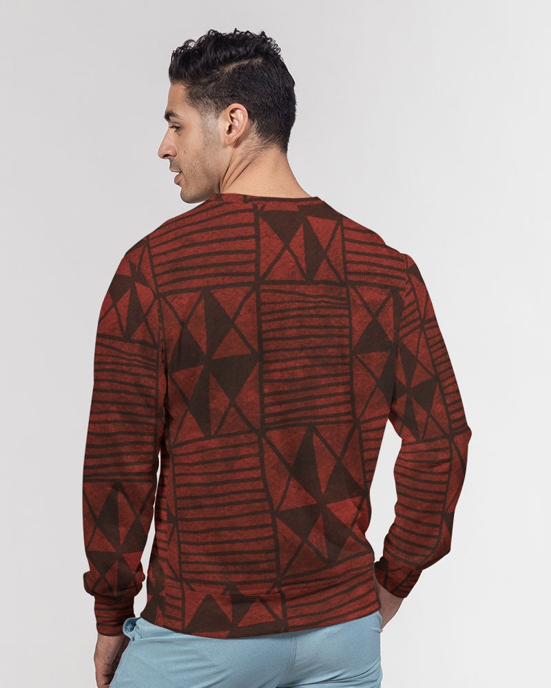 Tribal Diamond Men's Classic French Terry Crewneck Pullover