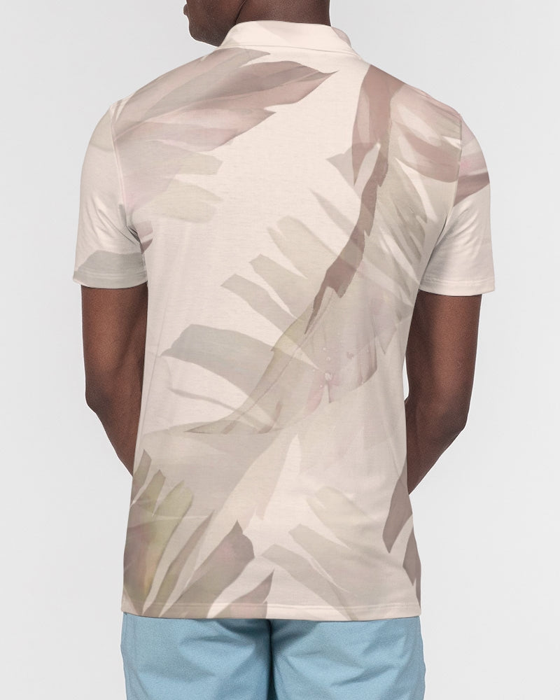 Blushing Leaves Men's Slim Fit Short Sleeve Polo