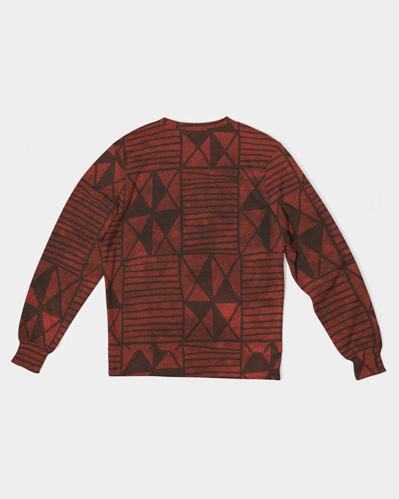 Tribal Diamond Men's Classic French Terry Crewneck Pullover