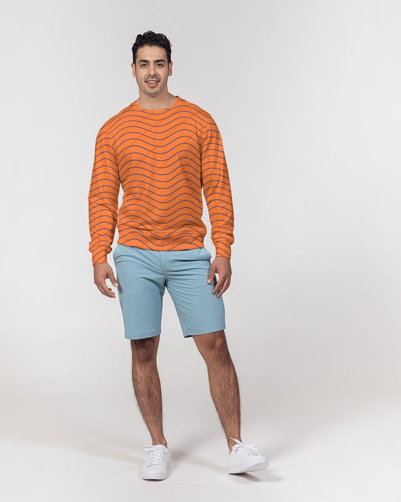 Pumpkin Men's Classic French Terry Crewneck Pullover
