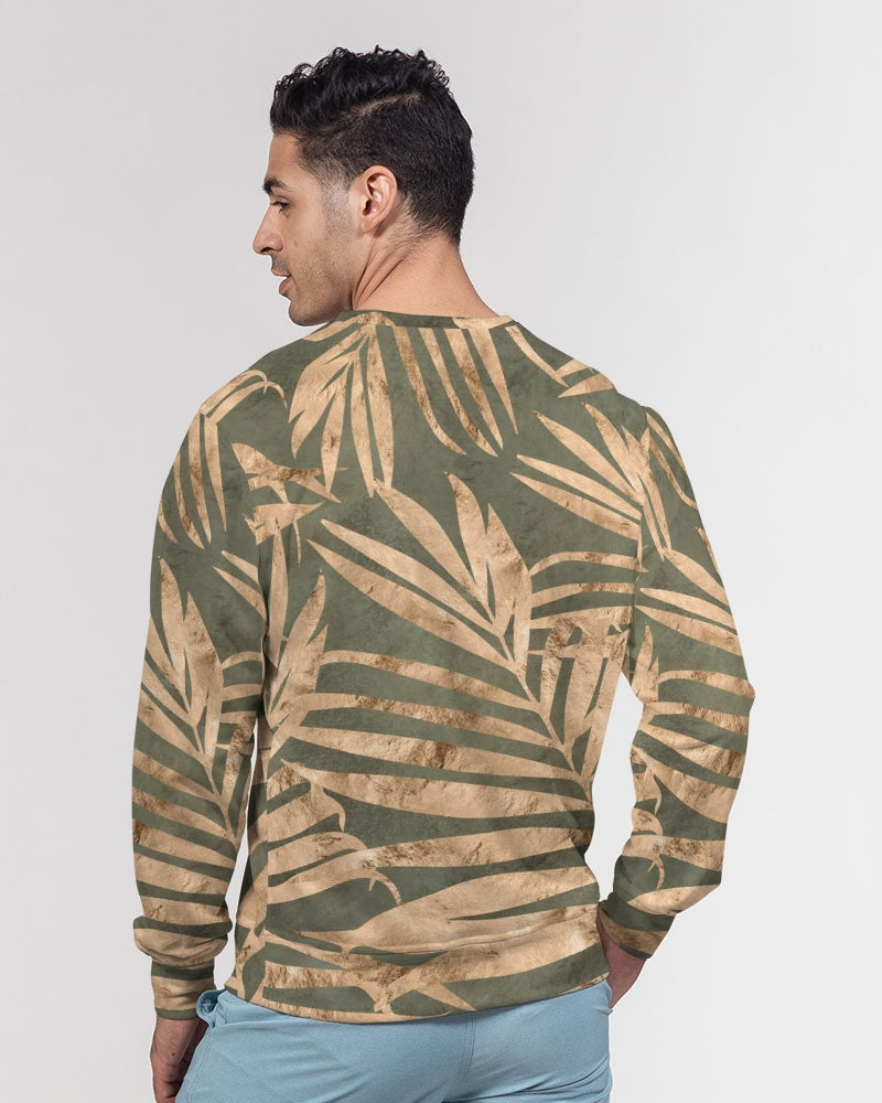 Palm Sense Men's Classic French Terry Crewneck Pullover