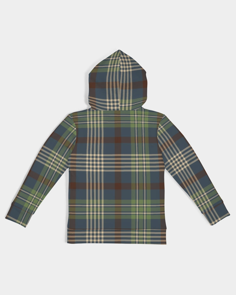 Winter Plaid Kids Hoodie