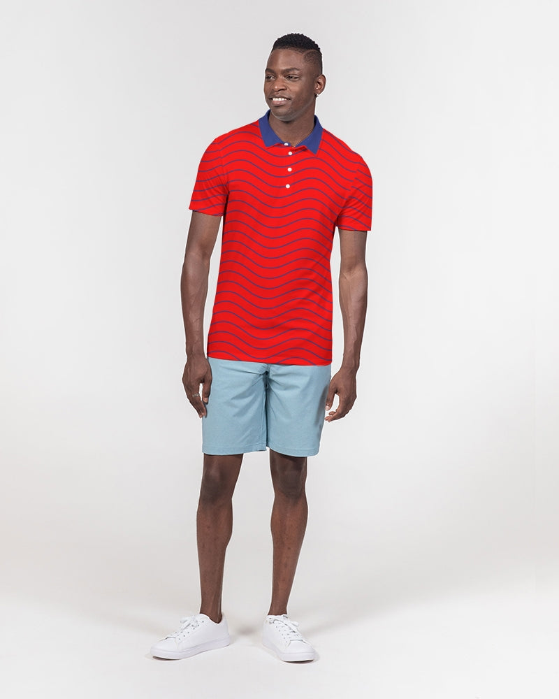 Patriotic Men's Slim Fit Short Sleeve Polo