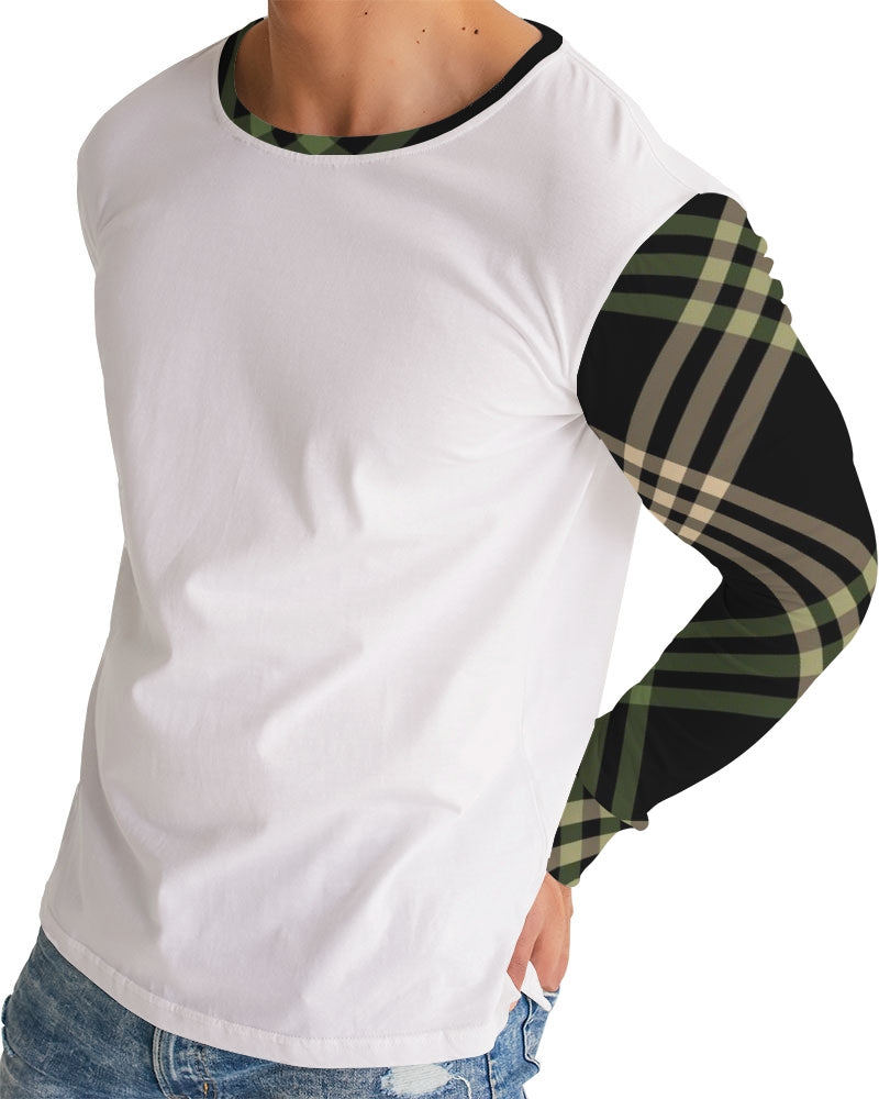 Smooth Plaid Men's Long Sleeve Tee
