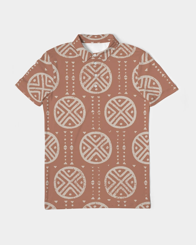 Tribal Spheres Men's Slim Fit Short Sleeve Polo