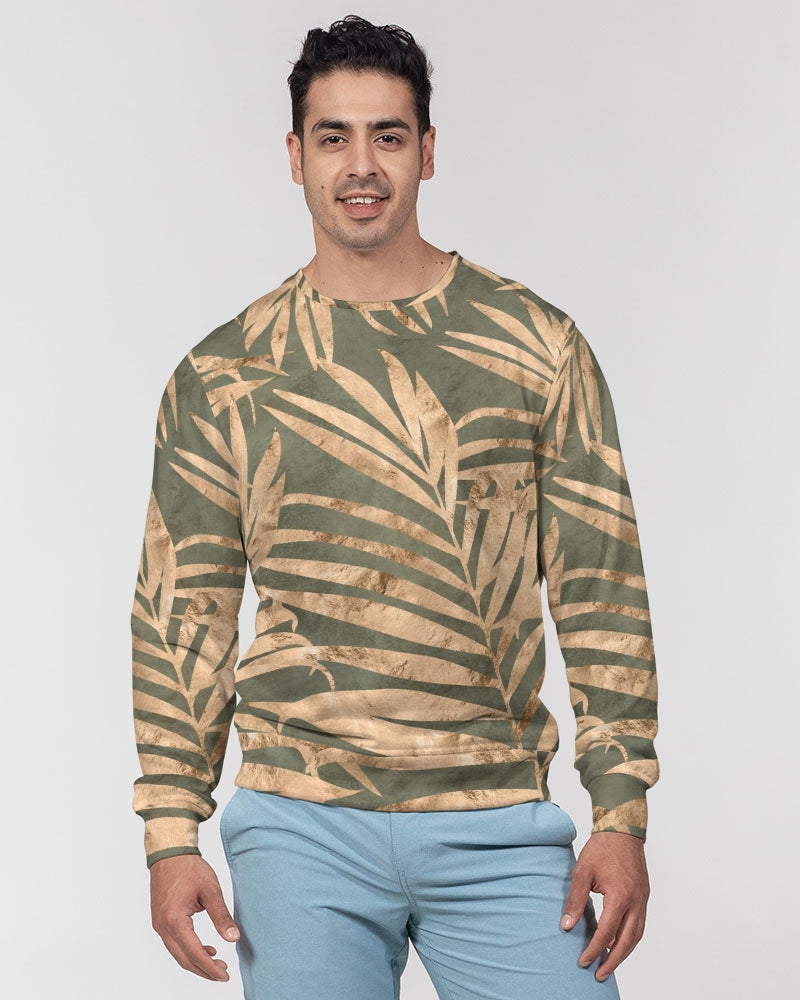 Palm Sense Men's Classic French Terry Crewneck Pullover