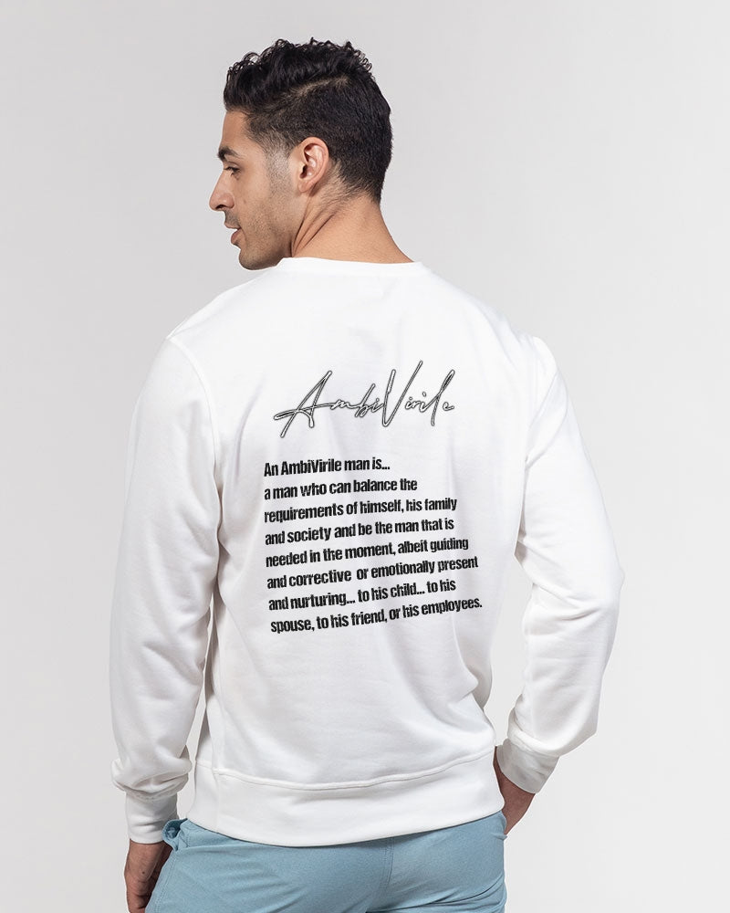 AV Signature Men's Classic French Terry Crewneck Pullover