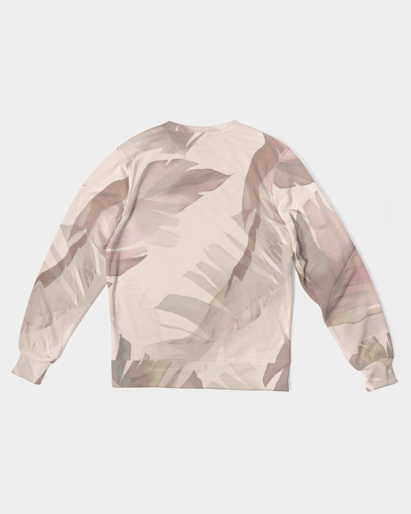 Blushing Leaves Men's Classic French Terry Crewneck Pullover