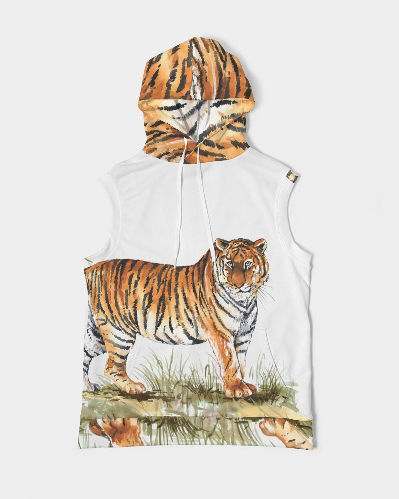Tiger Love Men's Premium Heavyweight Sleeveless Hoodie