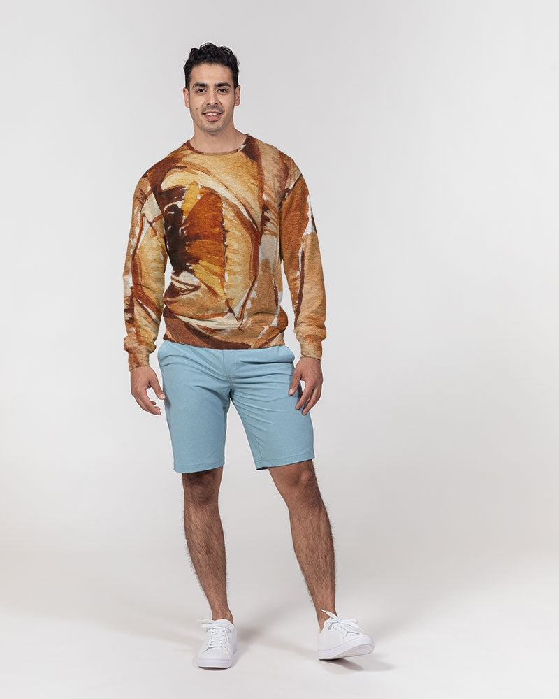 Autumn Bloom Men's Classic French Terry Crewneck Pullover