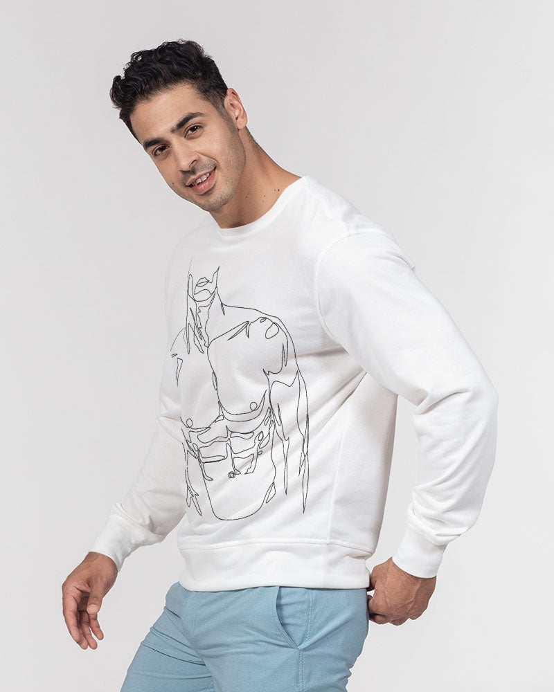 AV Signature Men's Classic French Terry Crewneck Pullover