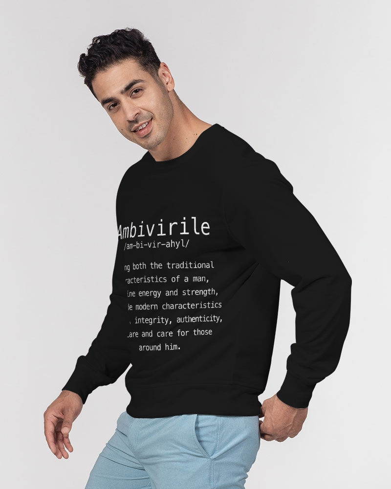 AmbiVirile Definition Men's Classic French Terry Crewneck Pullover