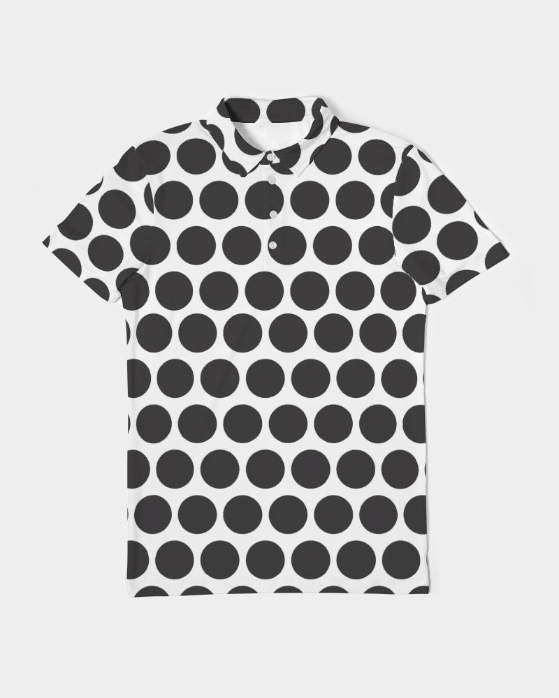 Reverse Polka Men's Slim Fit Short Sleeve Polo