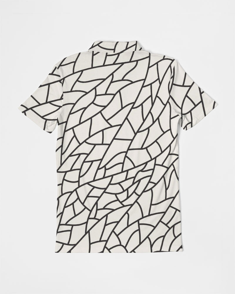 Glass Mud Men's Slim Fit Short Sleeve Polo