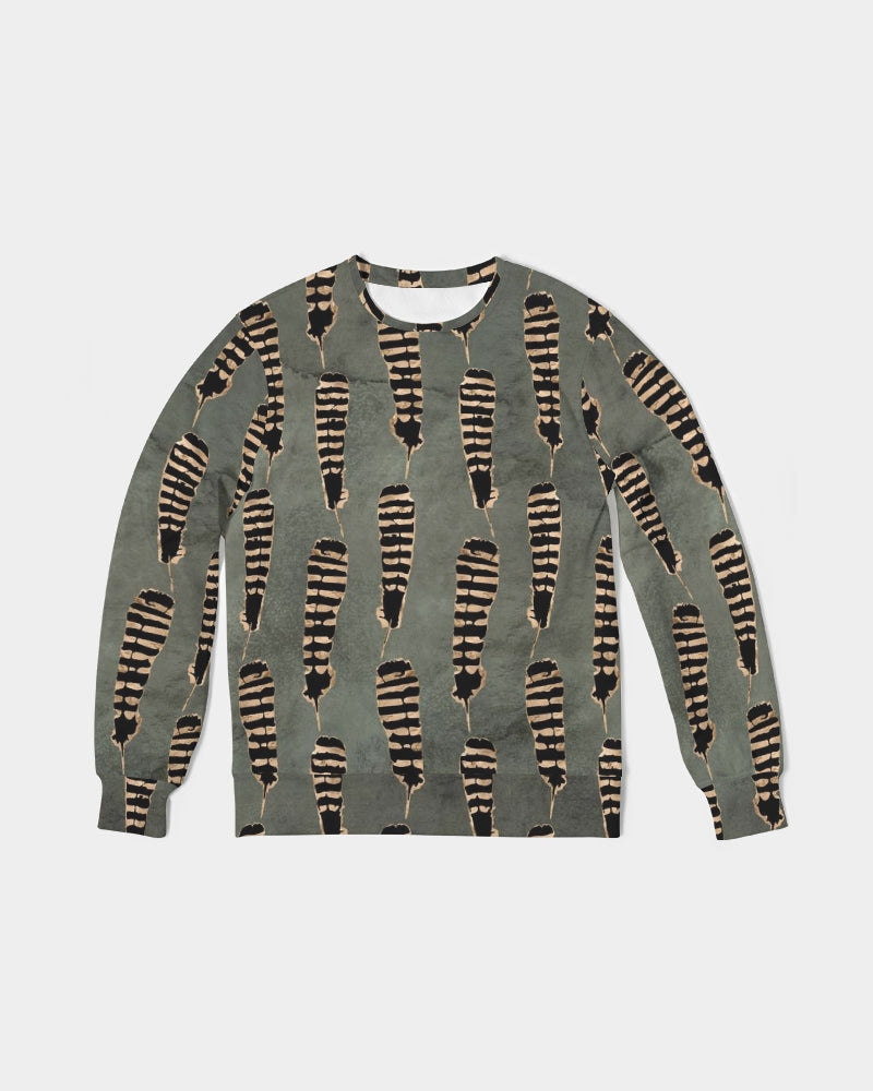 Feather Sense Men's Classic French Terry Crewneck Pullover
