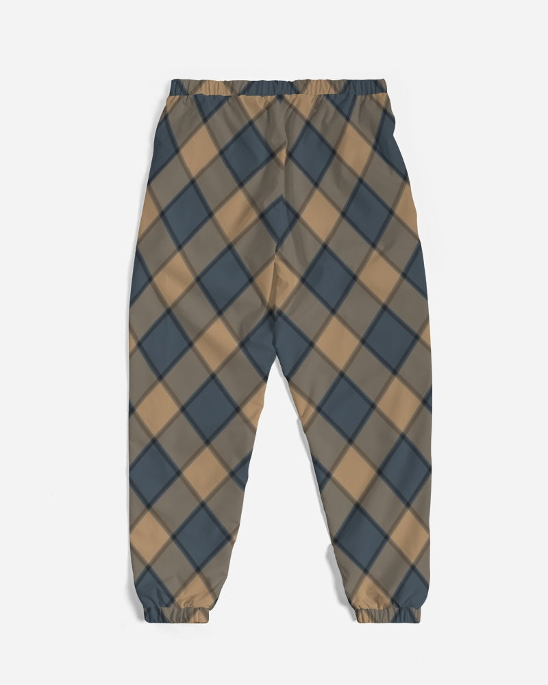 Dark Teal Plaid Men's Track Pants