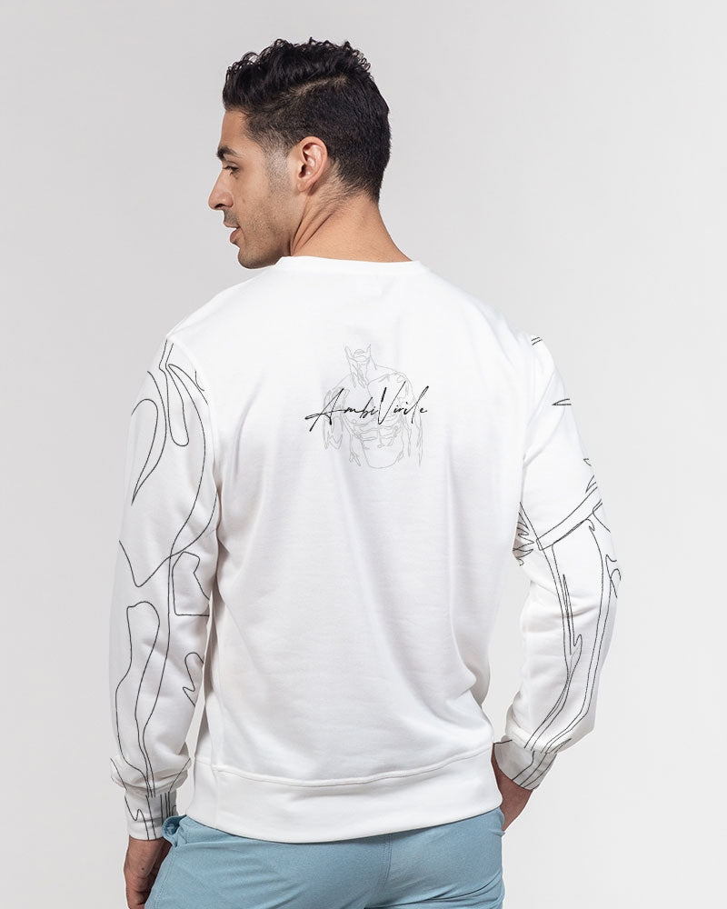 AV Brand Men's Classic French Terry Crewneck Pullover