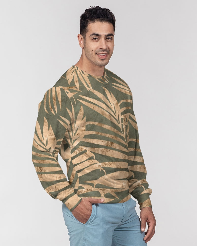 Palm Sense Men's Classic French Terry Crewneck Pullover