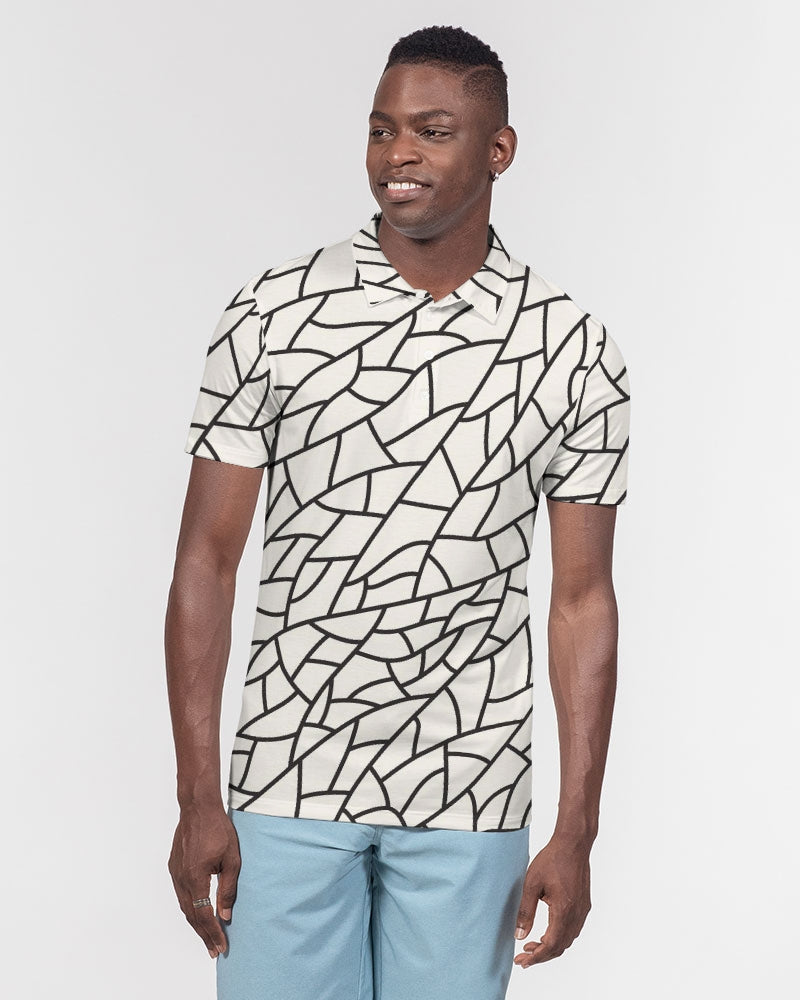 Glass Mud Men's Slim Fit Short Sleeve Polo