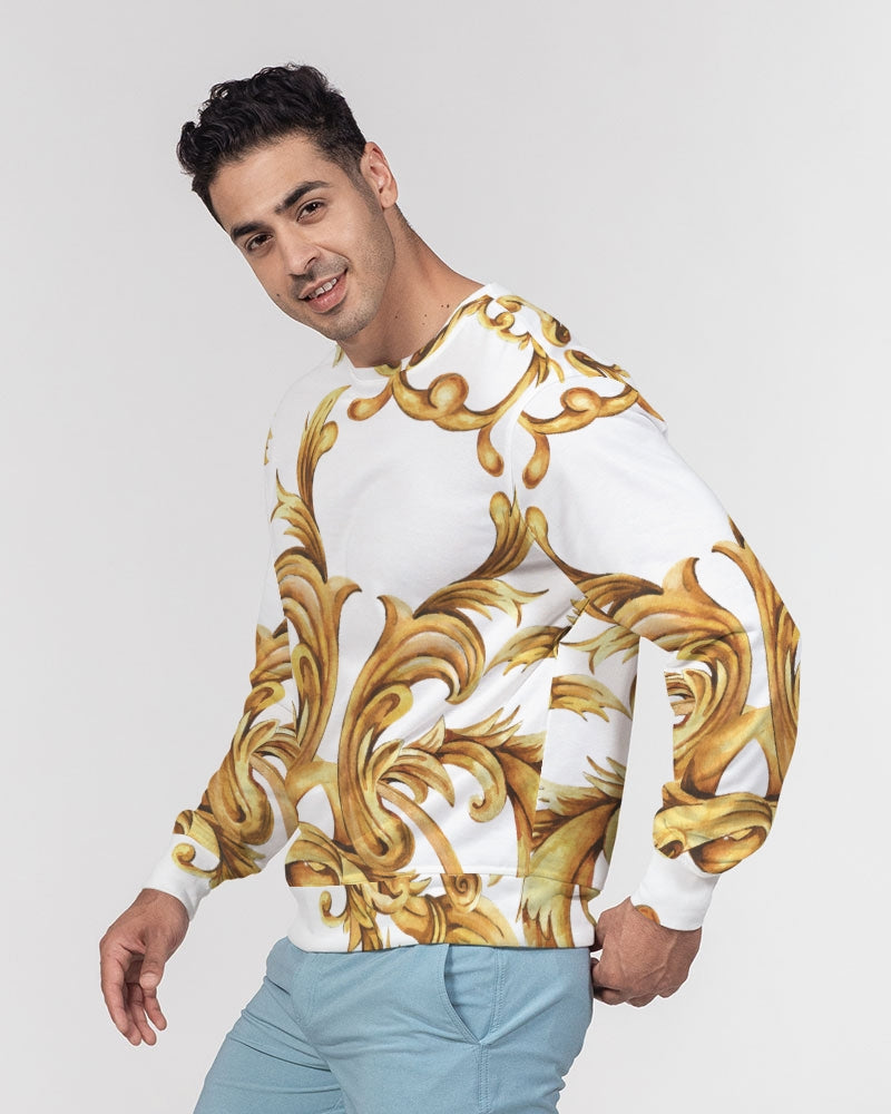 Vintage Gold Men's Classic French Terry Crewneck Pullover