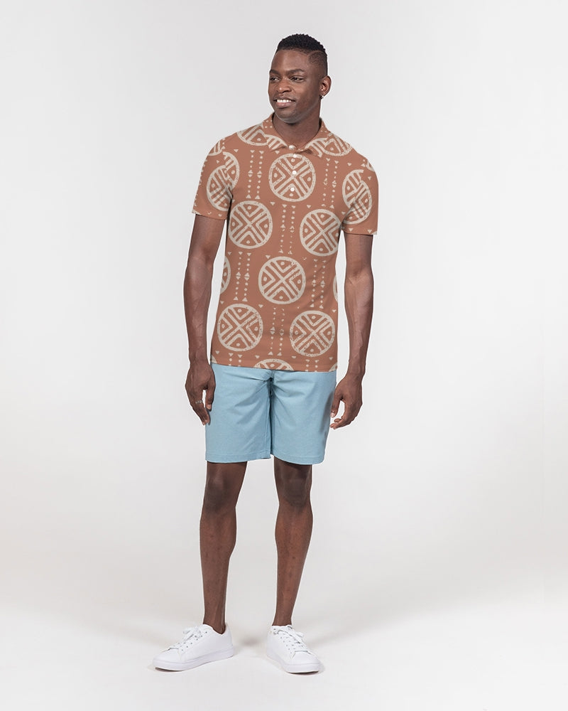 Tribal Spheres Men's Slim Fit Short Sleeve Polo