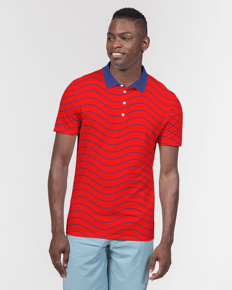 Patriotic Men's Slim Fit Short Sleeve Polo